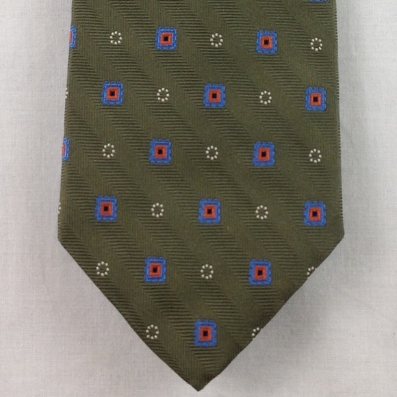Brooks Brothers Other - Brooks Brothers Green Multi-Color Silk 59" x 3.50